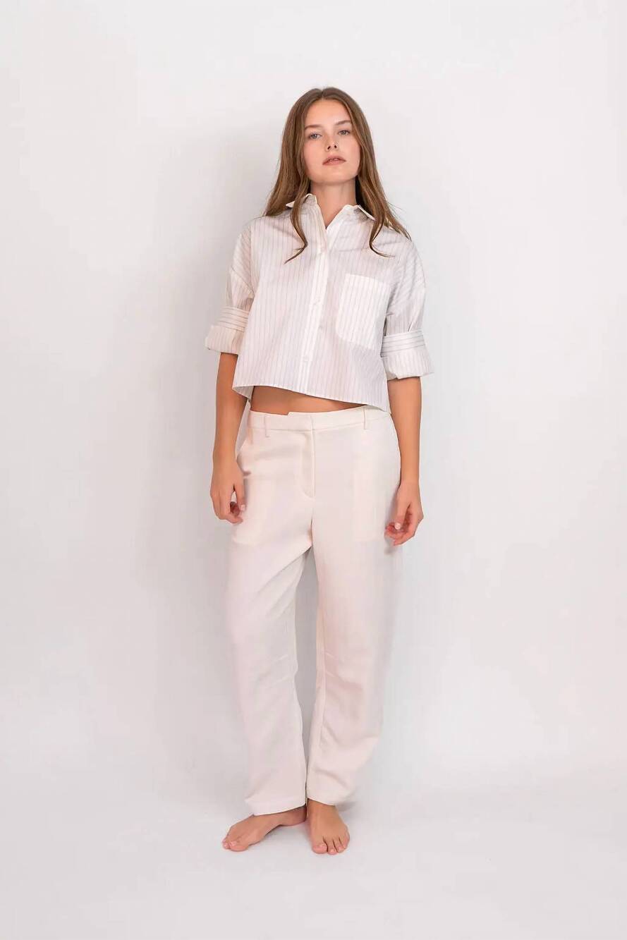 NEW TWP jett pant in bone